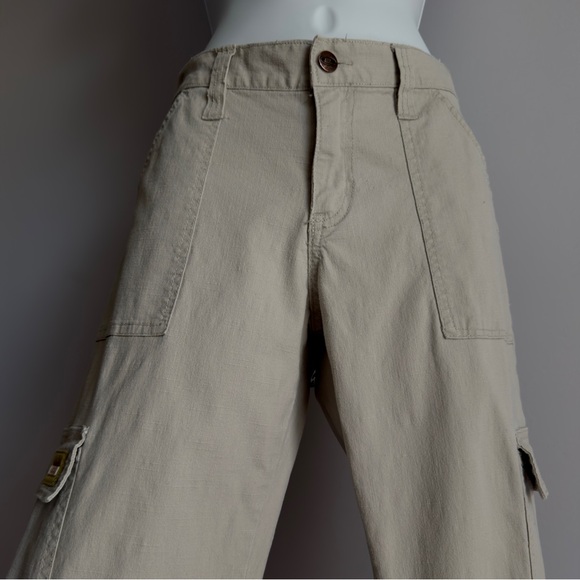 BONGO Vintage Y2K Khaki  Cargo Utility Pants Low Rise Jeans
Size 13 Juniors - Picture 3 of 5